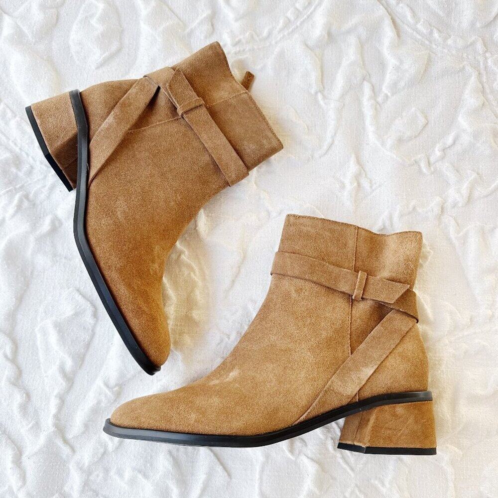 Dolce Vita Leland Suede Block Heel Boot Size 9.5 New - Picture 3 of 12